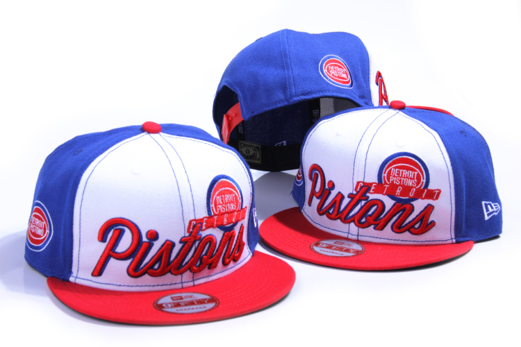NBA Detroit Pistons NE Snapback Hat #03